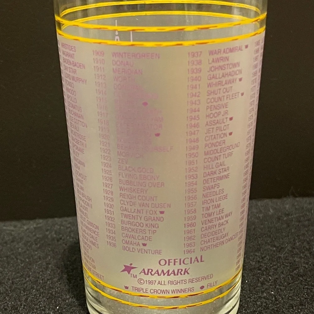 Vintage 124th Kentucky Derby Racing 12 oz. Glass